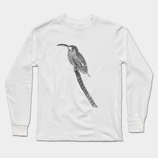 Bard tailed barb throat dark bird Long Sleeve T-Shirt